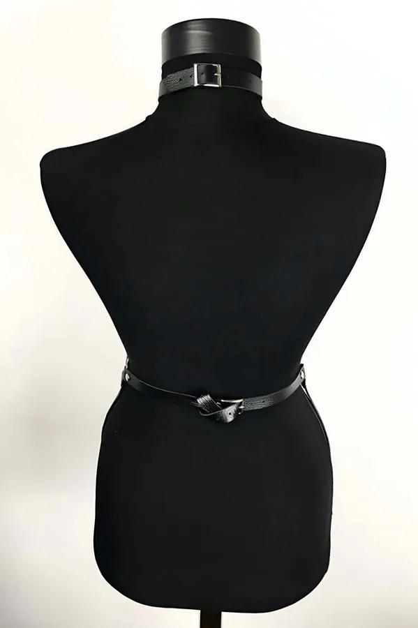 Choker Body Harness with Layered Chains