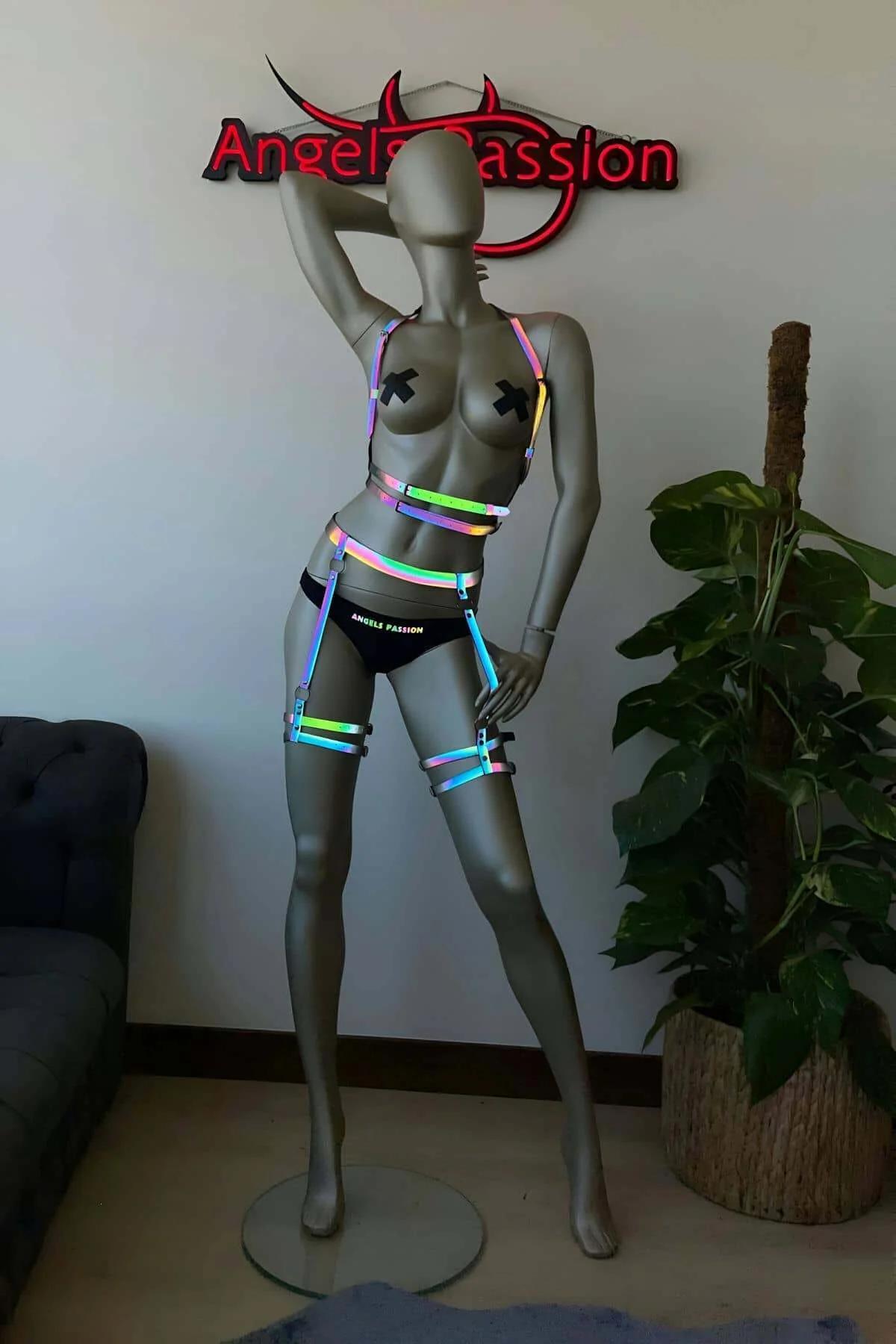 Spectrum Reflective Garter Body Harness Set