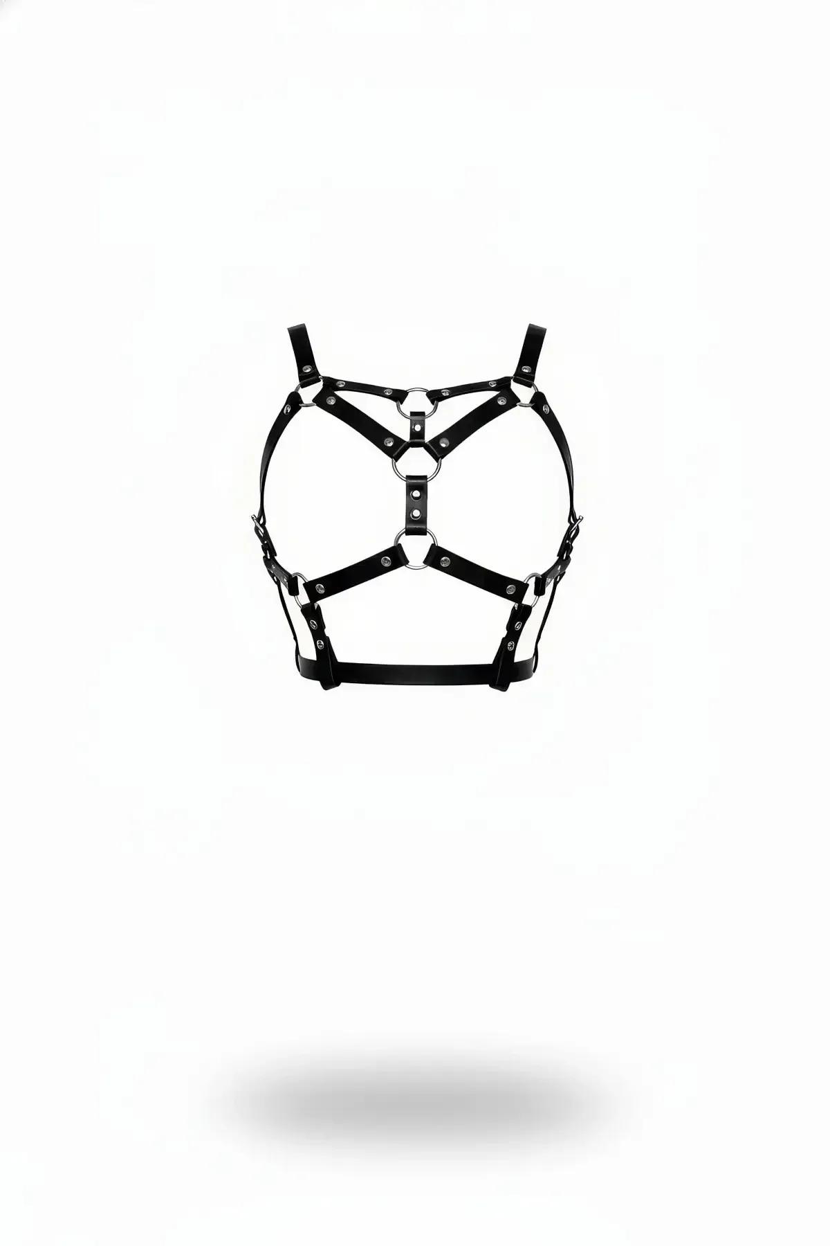 Caged Chest Harness with Multiple O-Rings
