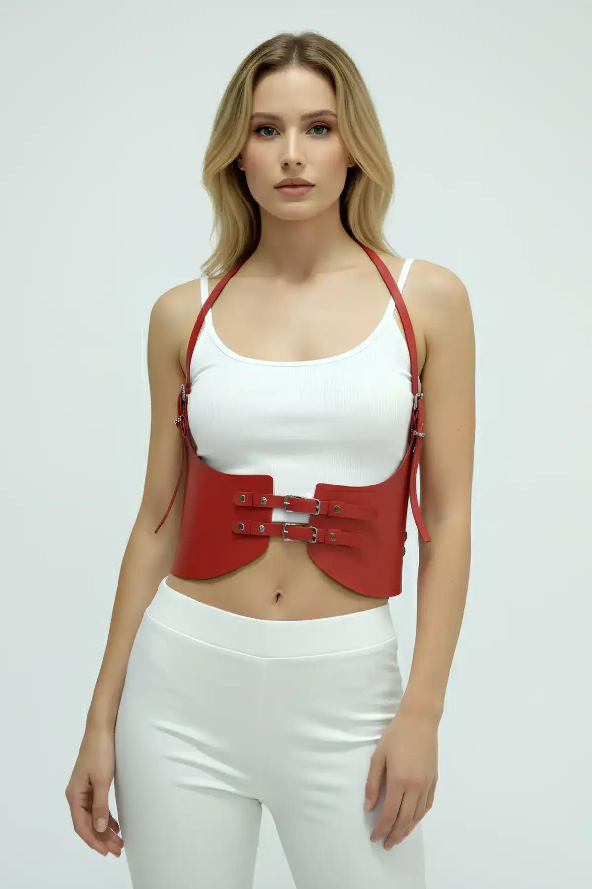 Underbust Cinch Harness with Double Buckle Detail