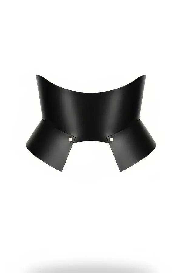 Sculpted Faux Leather Waspie Waist Cinch