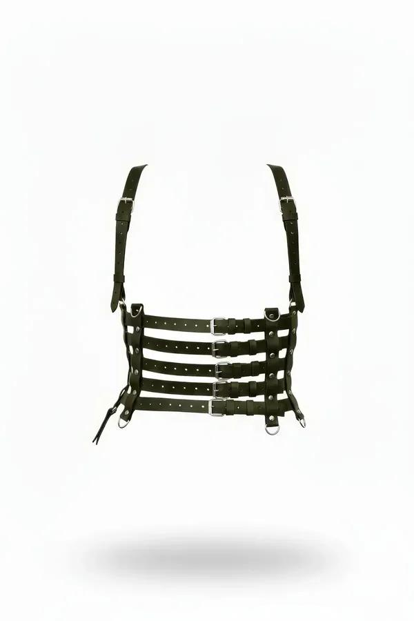 Multi-Strap Underbust Harness with Buckle Details