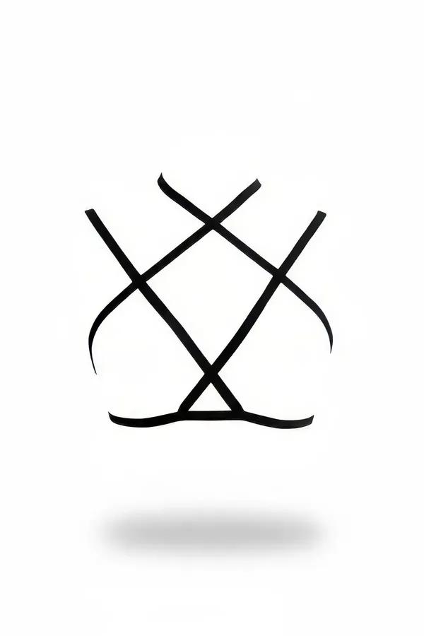 Geometric Strappy Chest Harness with Criss-Cross Design