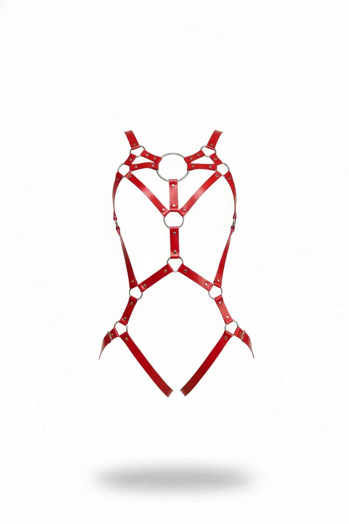 Red O-Ring Full Body Harness