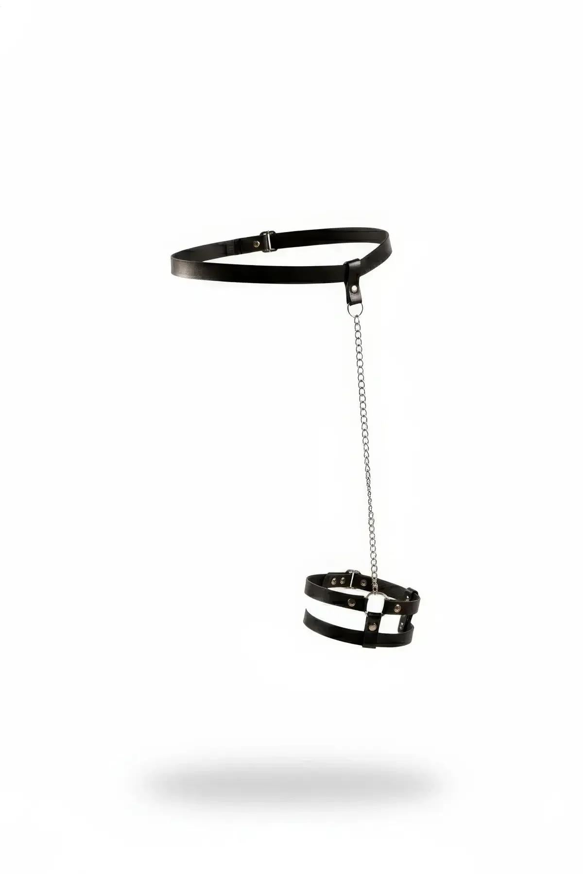 Chain Waist Harness with Double Strap Leg Garter