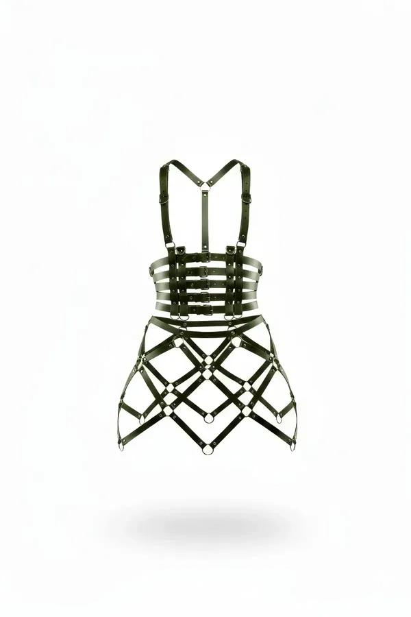Cage Skirt Harness with Geometric O-Ring Design
