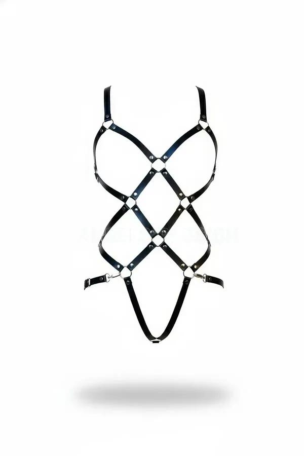 Strappy Cage Body Harness with O-Rings