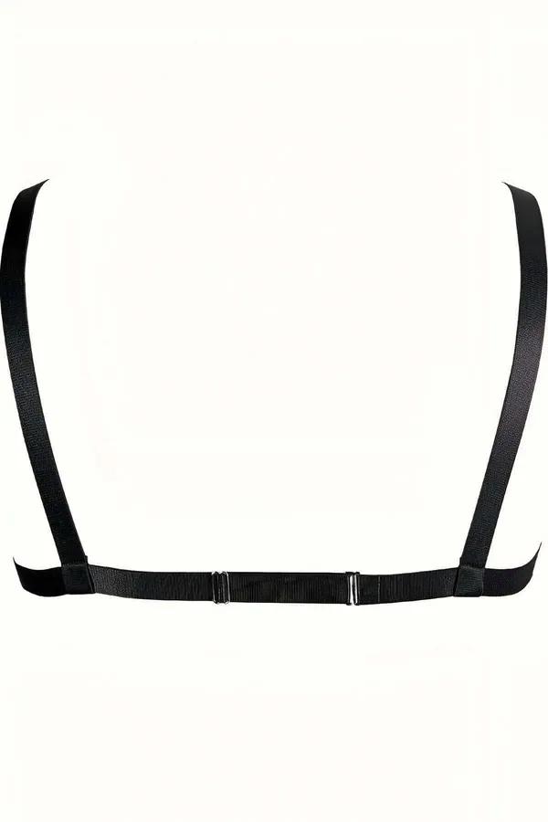 Full Body Harness with Detachable Chain Accents