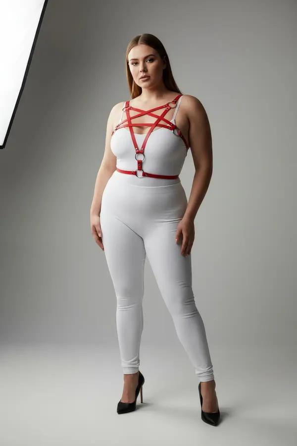 Red Starburst Body Harness