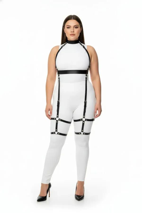 Full Body Harness with Halter Neck & Thigh Garter Straps