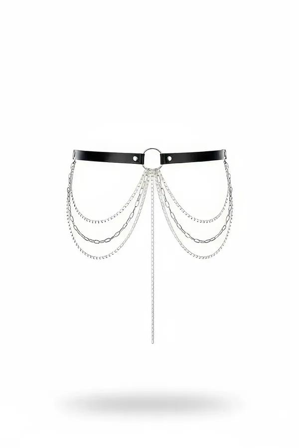 Waist Harness with Layered Chains & Drop