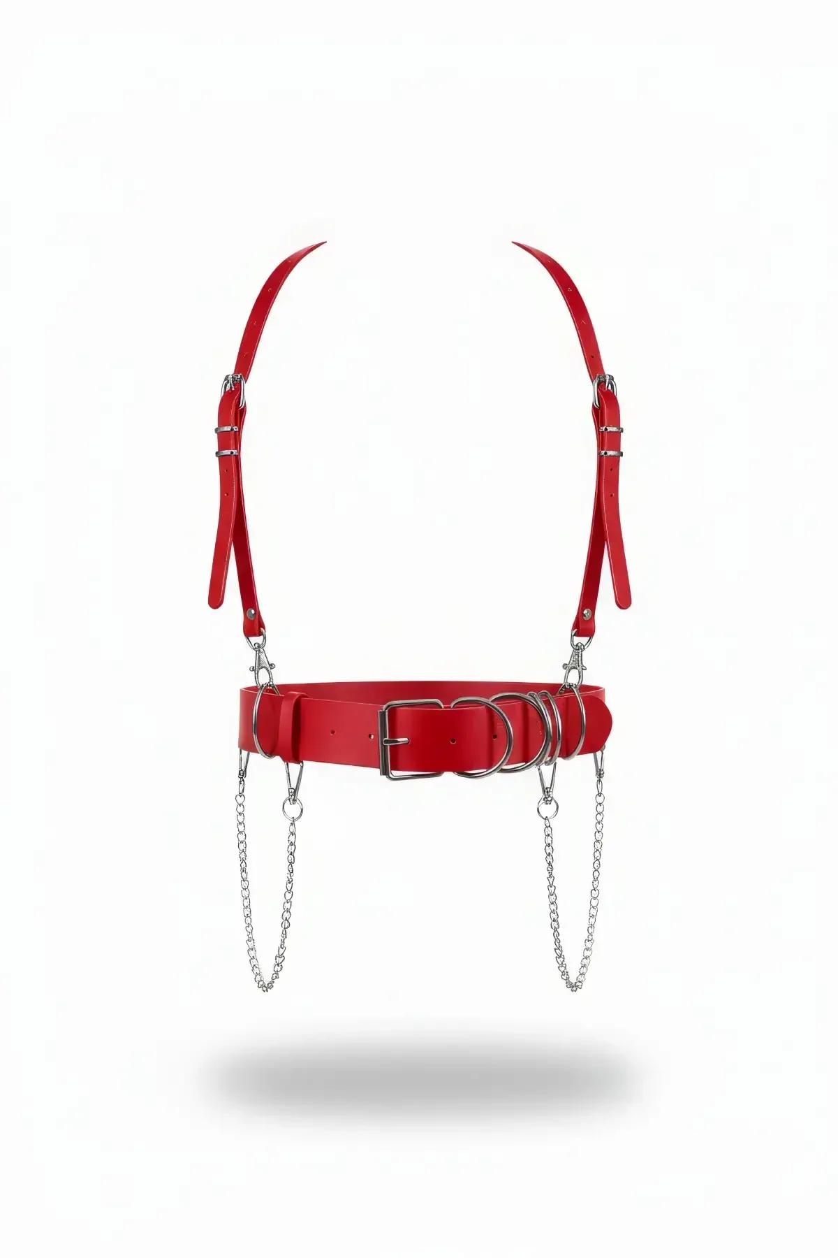 Waist Harness with O-Ring Chain Detail