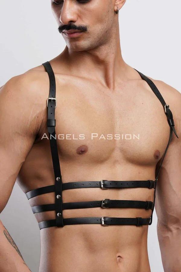 Adjustable Strappy Chest Harness with Buckles