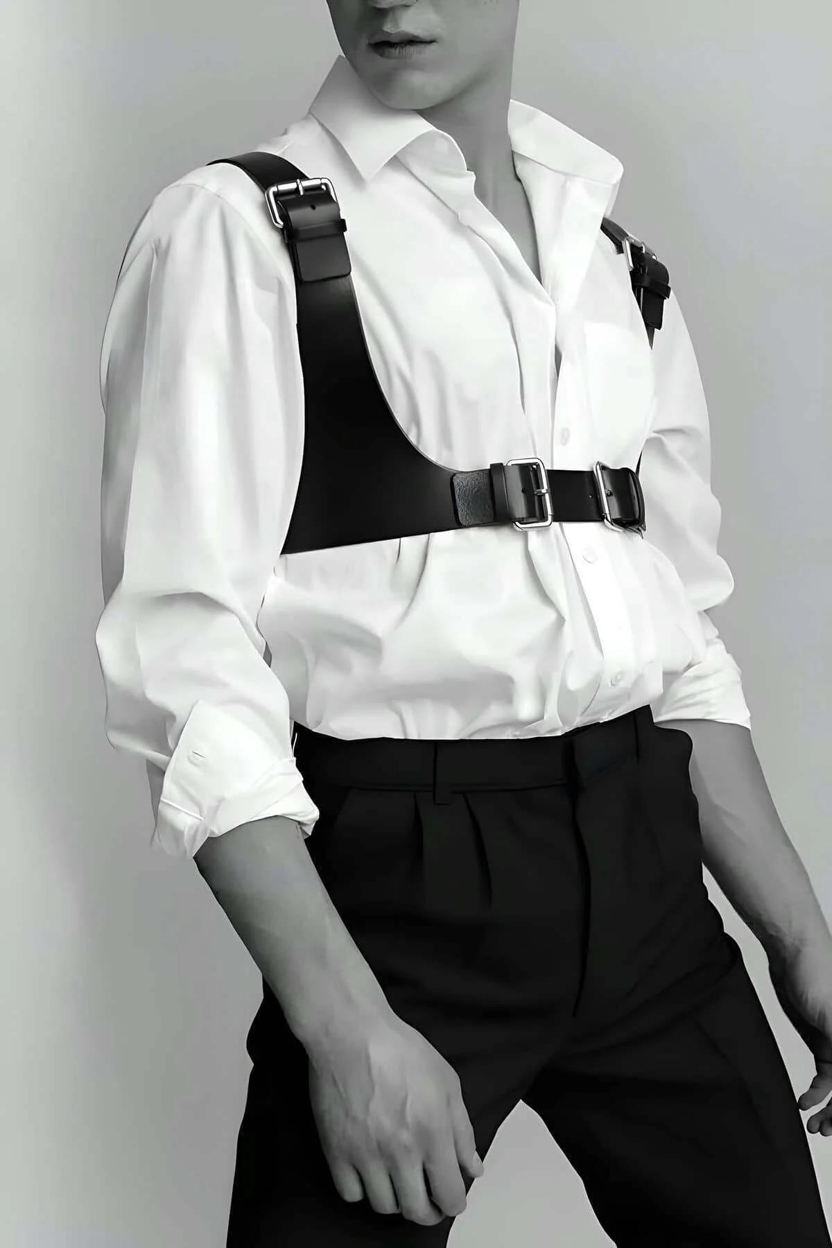 Shoulder Buckle Chest Harness Vest