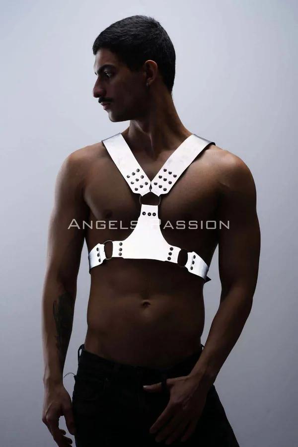 Reflective Chest Harness with O-Ring Accents