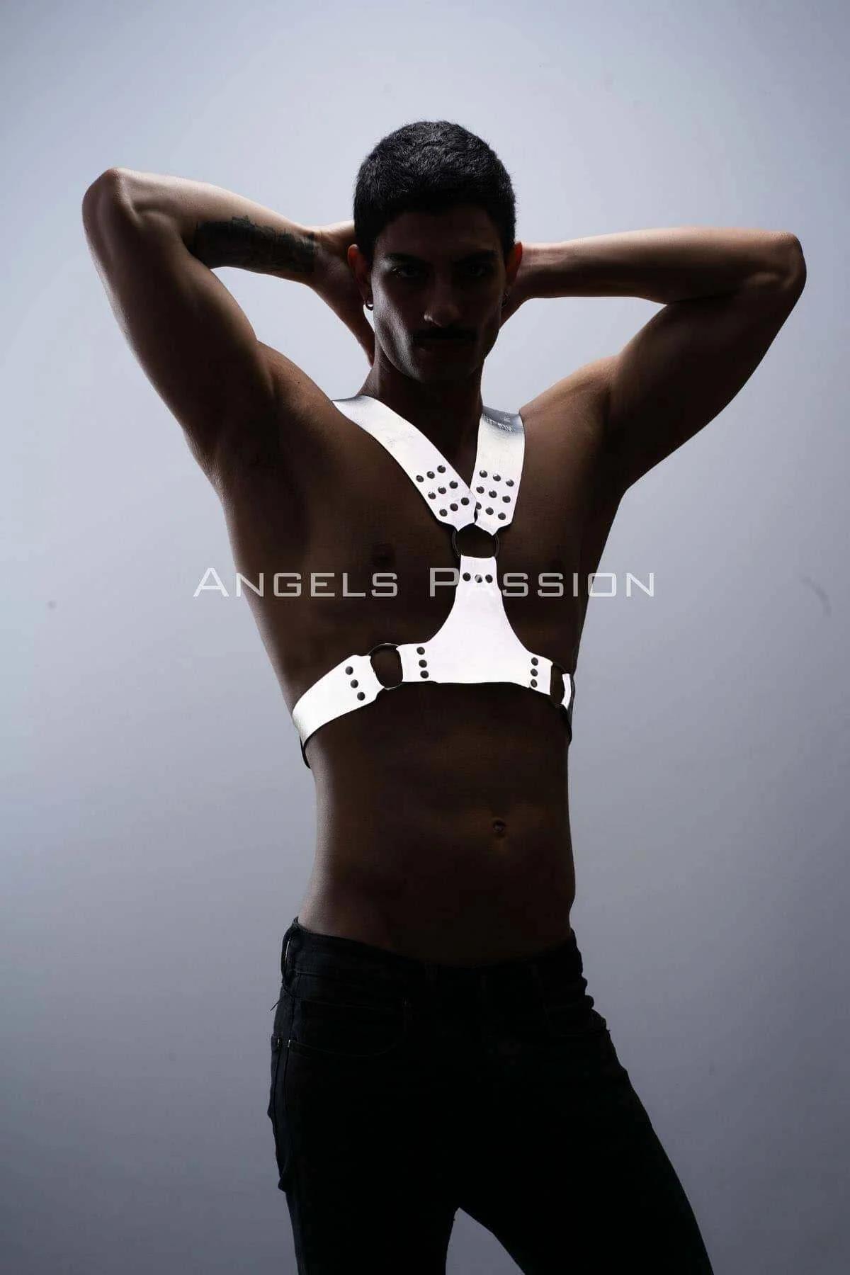 Reflective Chest Harness with O-Ring Accents