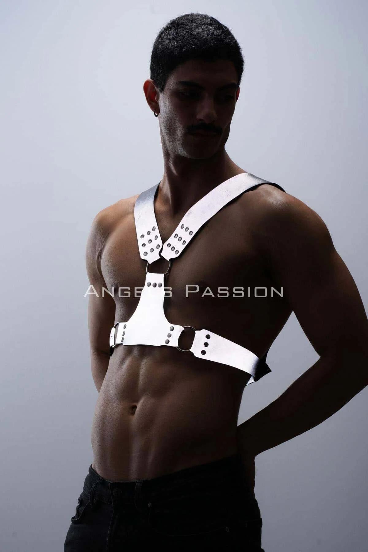 Reflective Chest Harness with O-Ring Accents