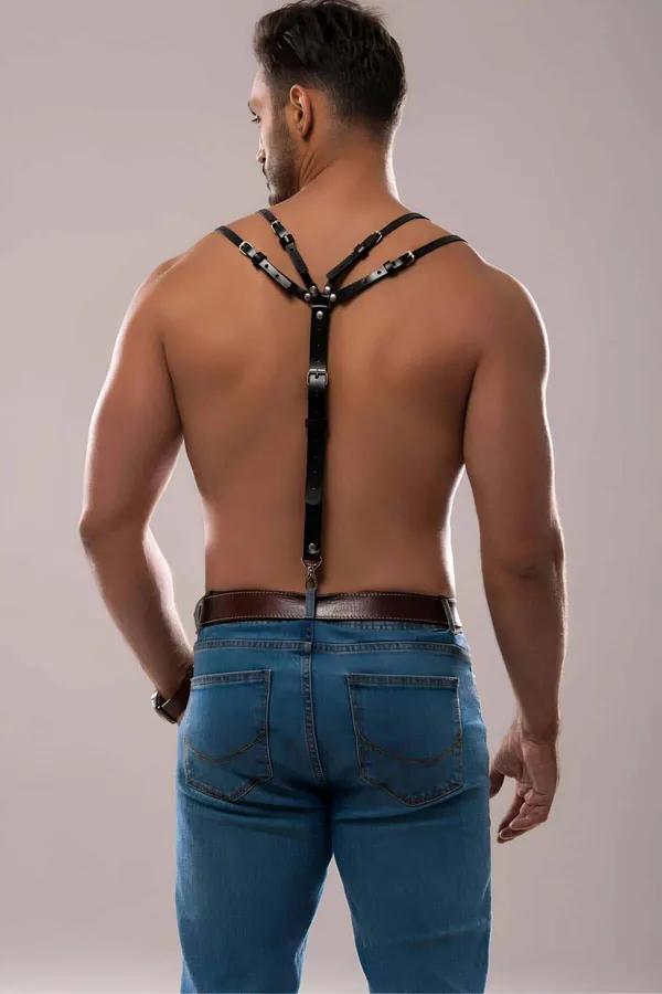 Adjustable Faux Leather Shoulder Harness