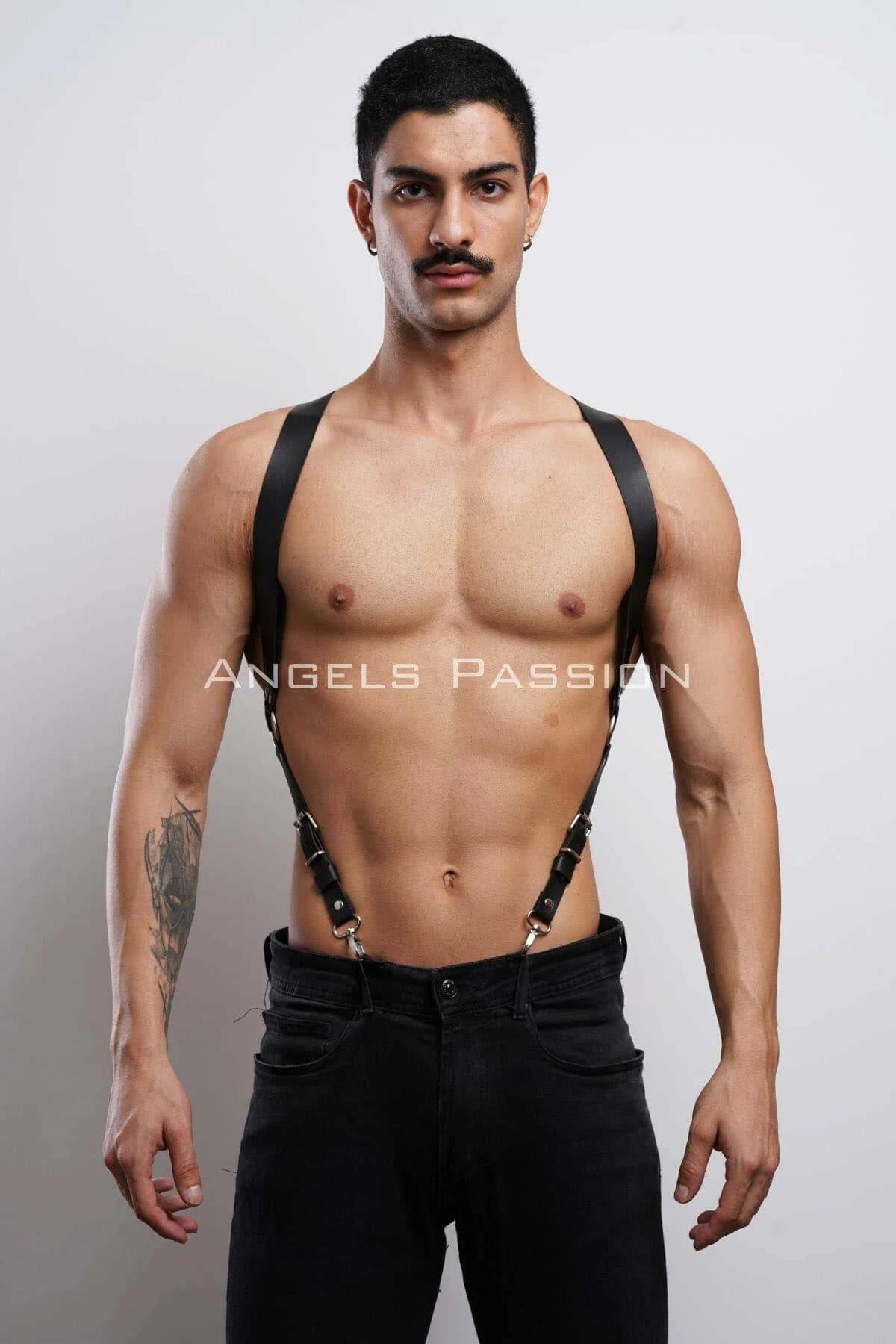 Adjustable Faux Leather Shoulder Harness