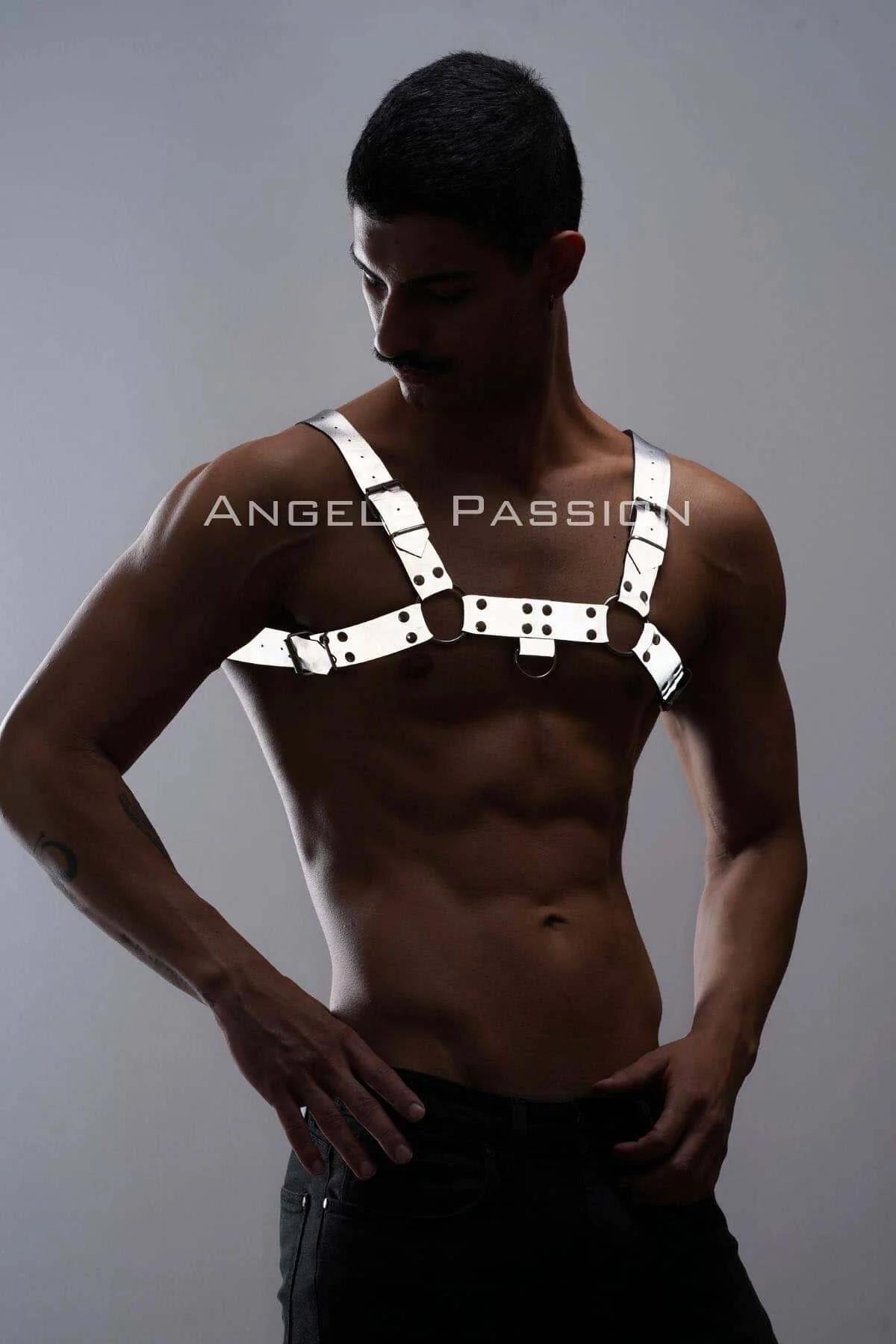 Reflective Chest Harness with O-Ring Accents