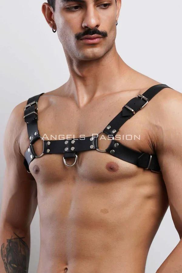 Chest Harness with O-Ring Detail