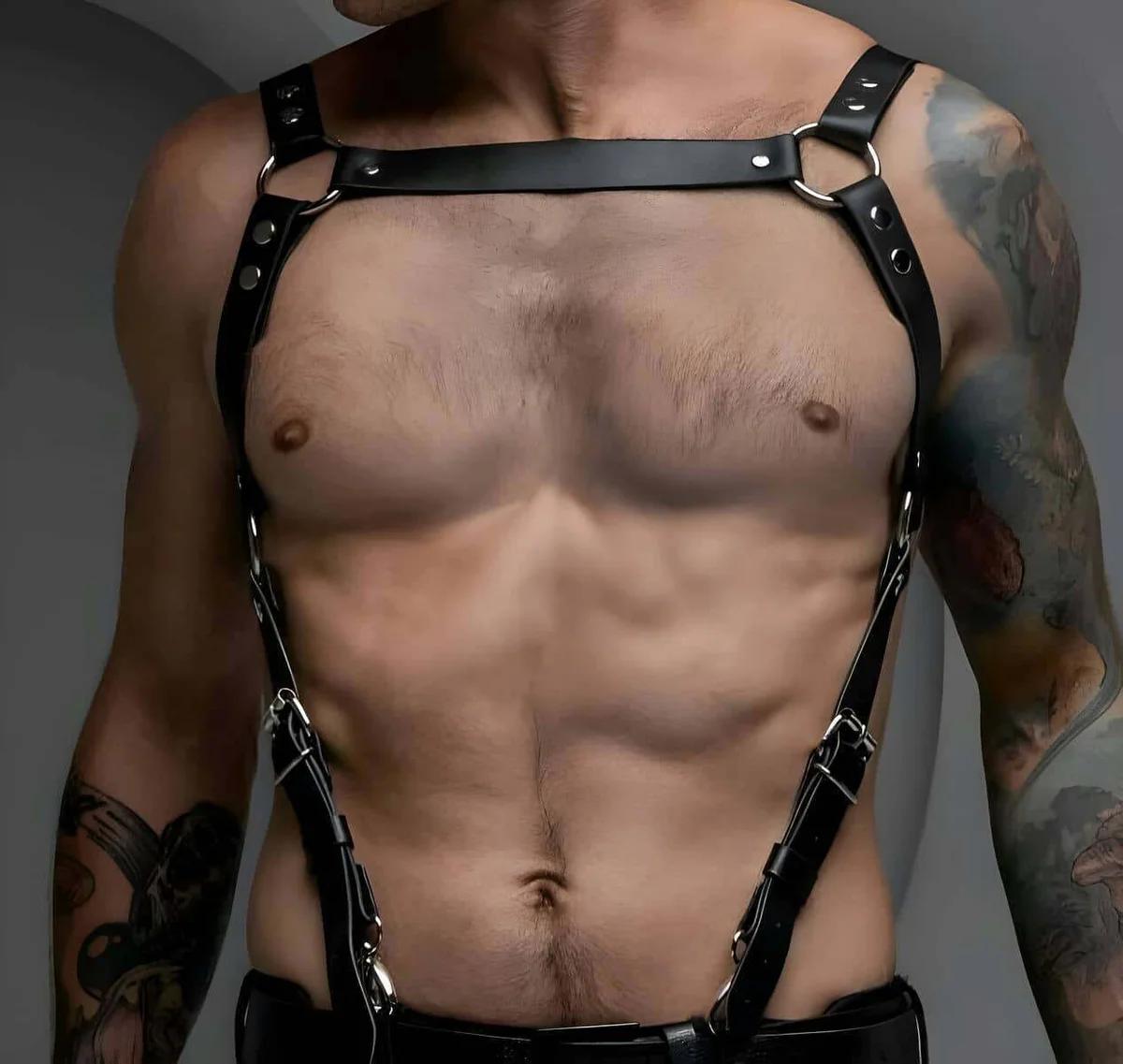 Adjustable Chest Harness with O-Ring Accent