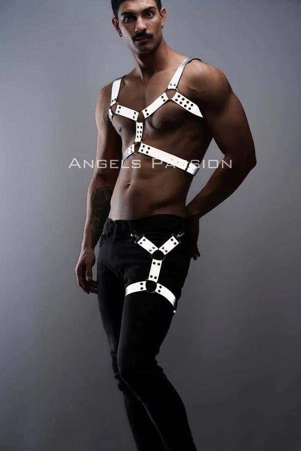 Reflective Chest & Leg Harness Set