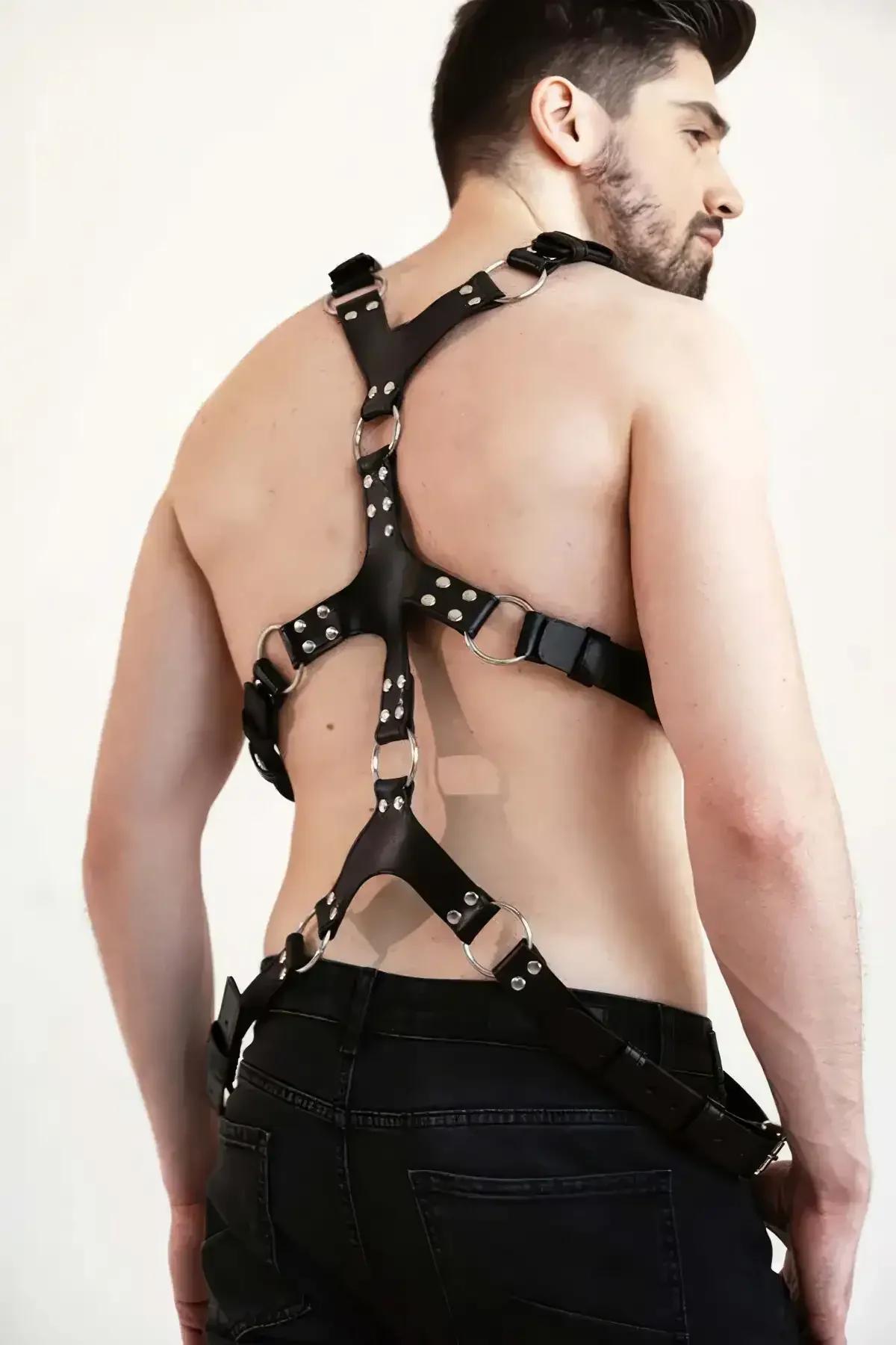 Full Body Harness with Adjustable Straps & O-Rings