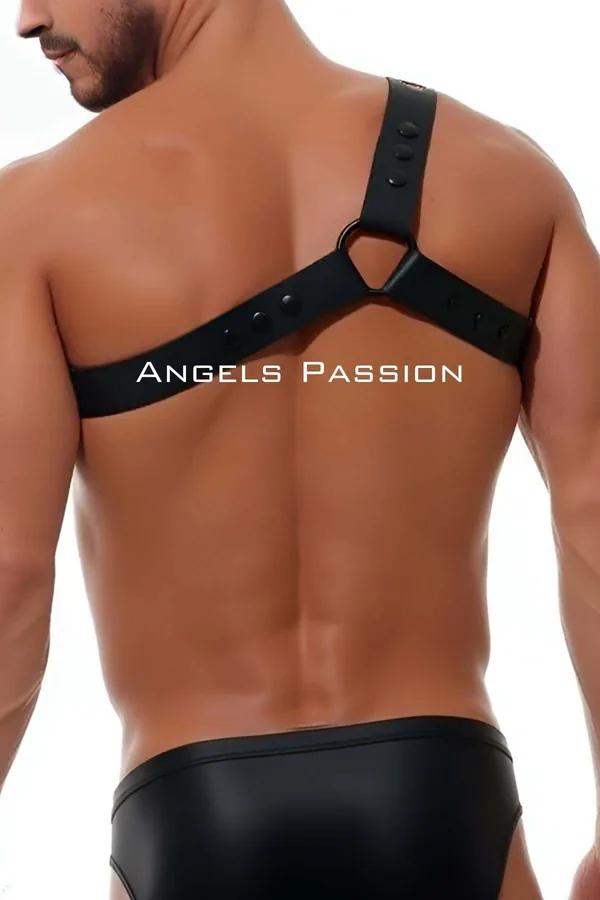Asymmetrical Chest Harness with Grommets
