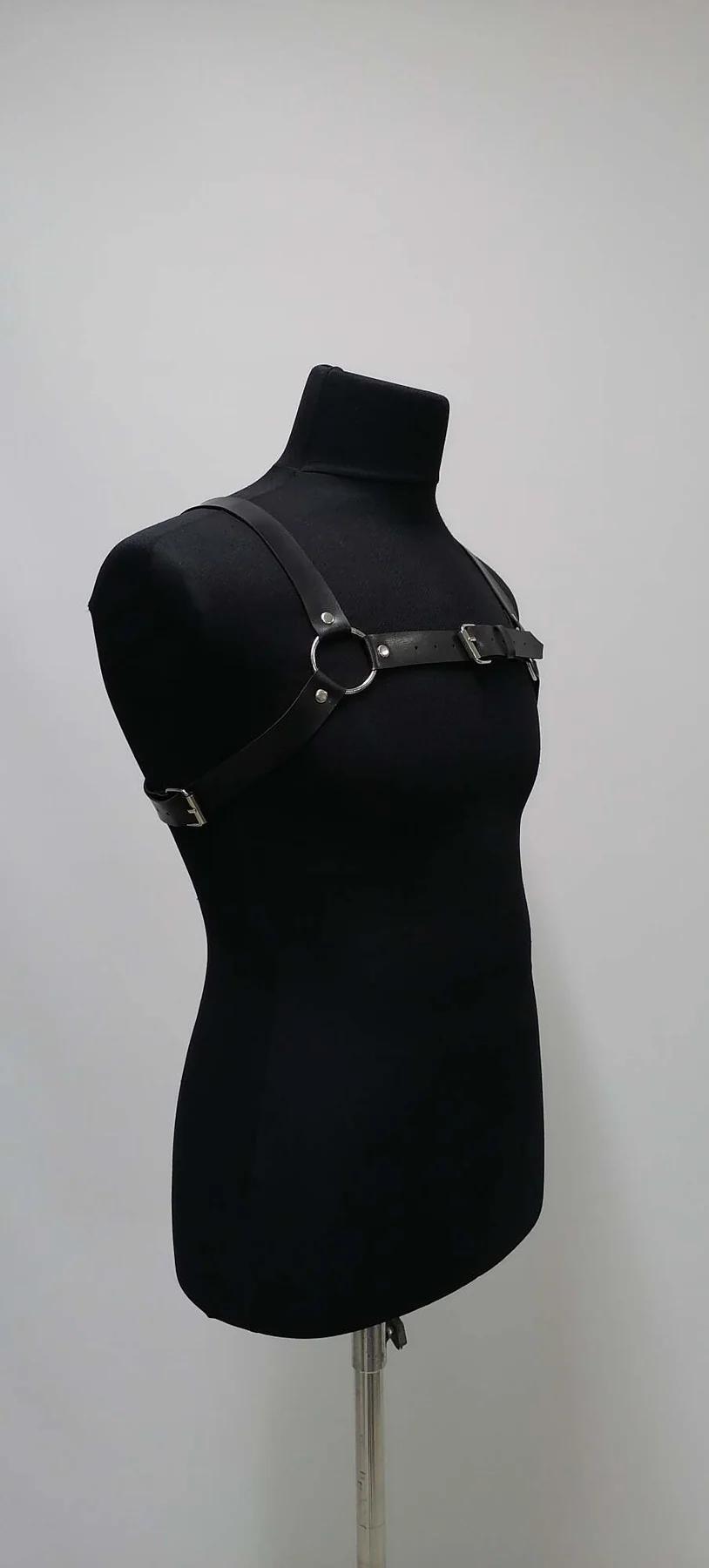 Strappy Chest Harness with O-Ring Detail