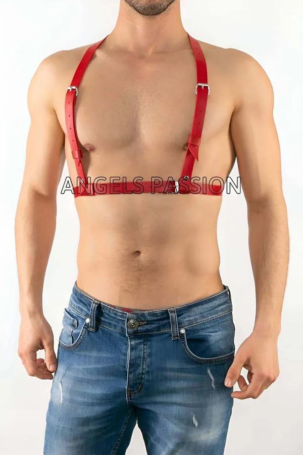Adjustable Faux Leather Chest Harness