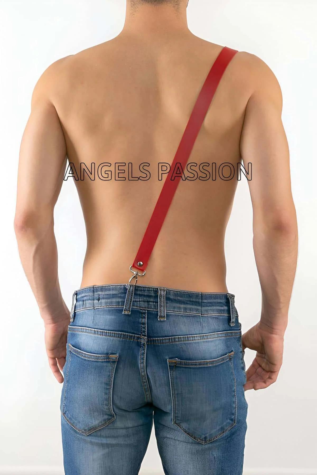 Adjustable Faux Leather Chest Strap Harness