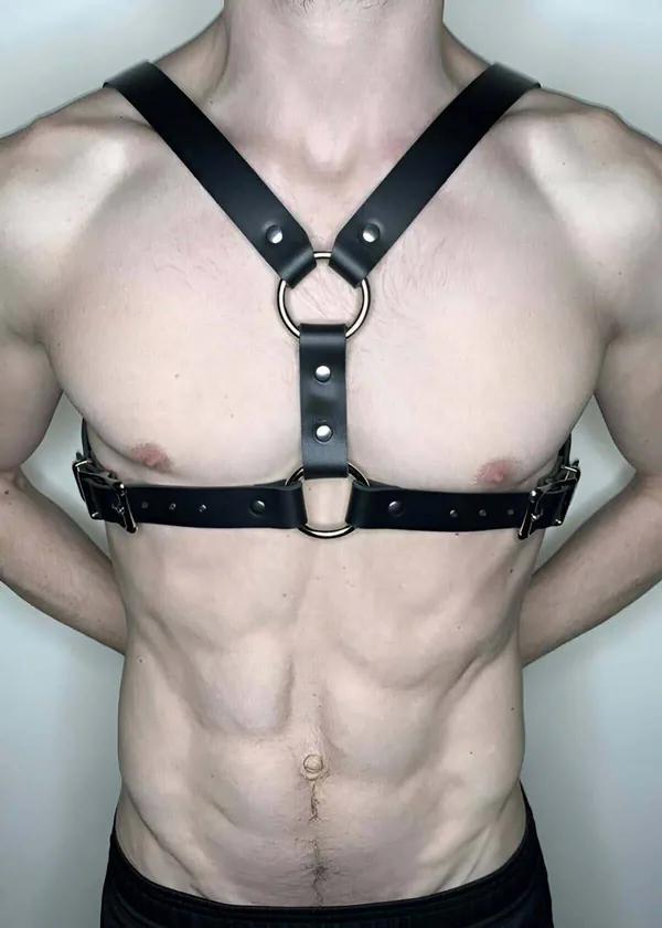 Chest Harness with Double O-Rings & Adjustable Straps