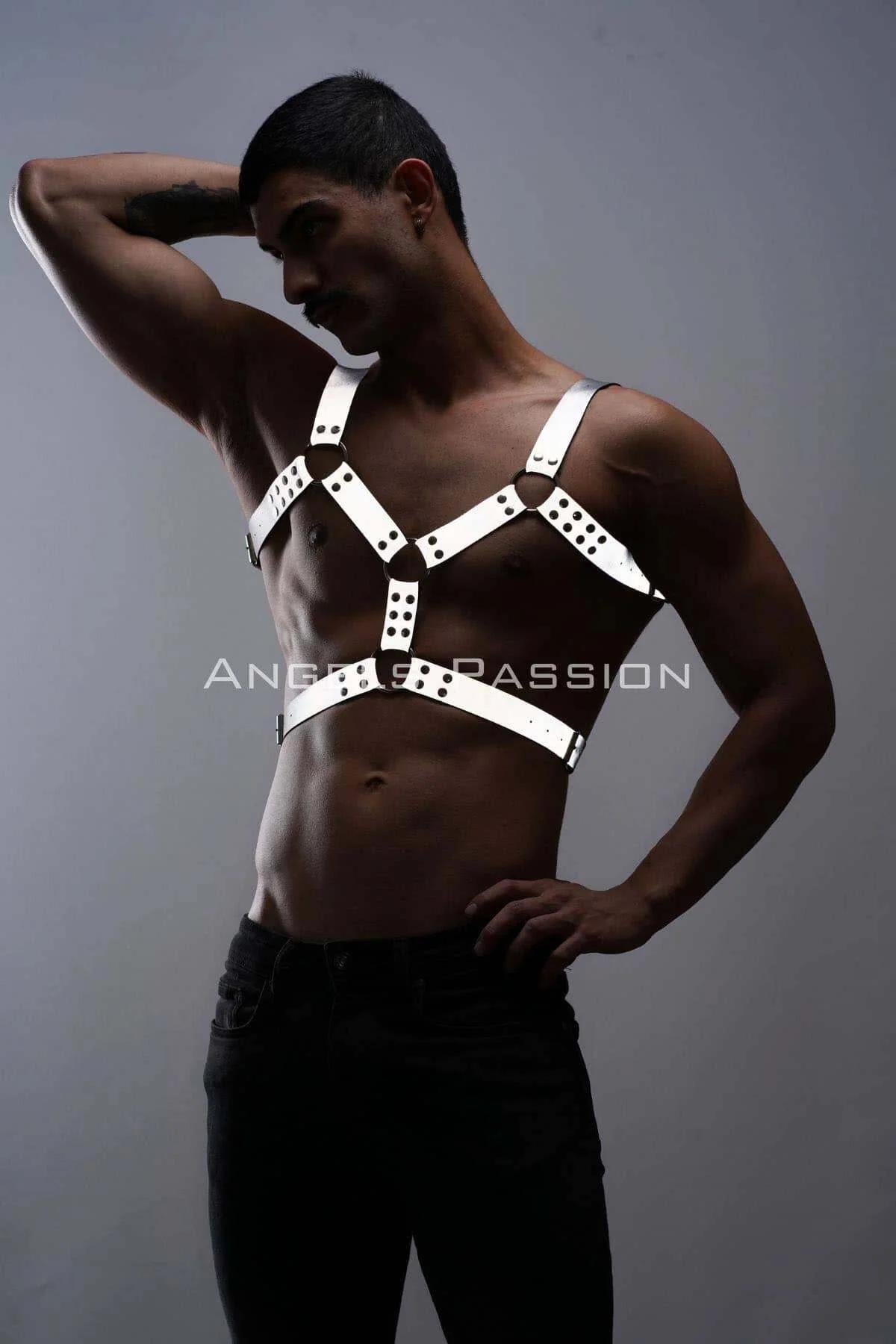 Reflective Chest Harness with O-Ring Accents