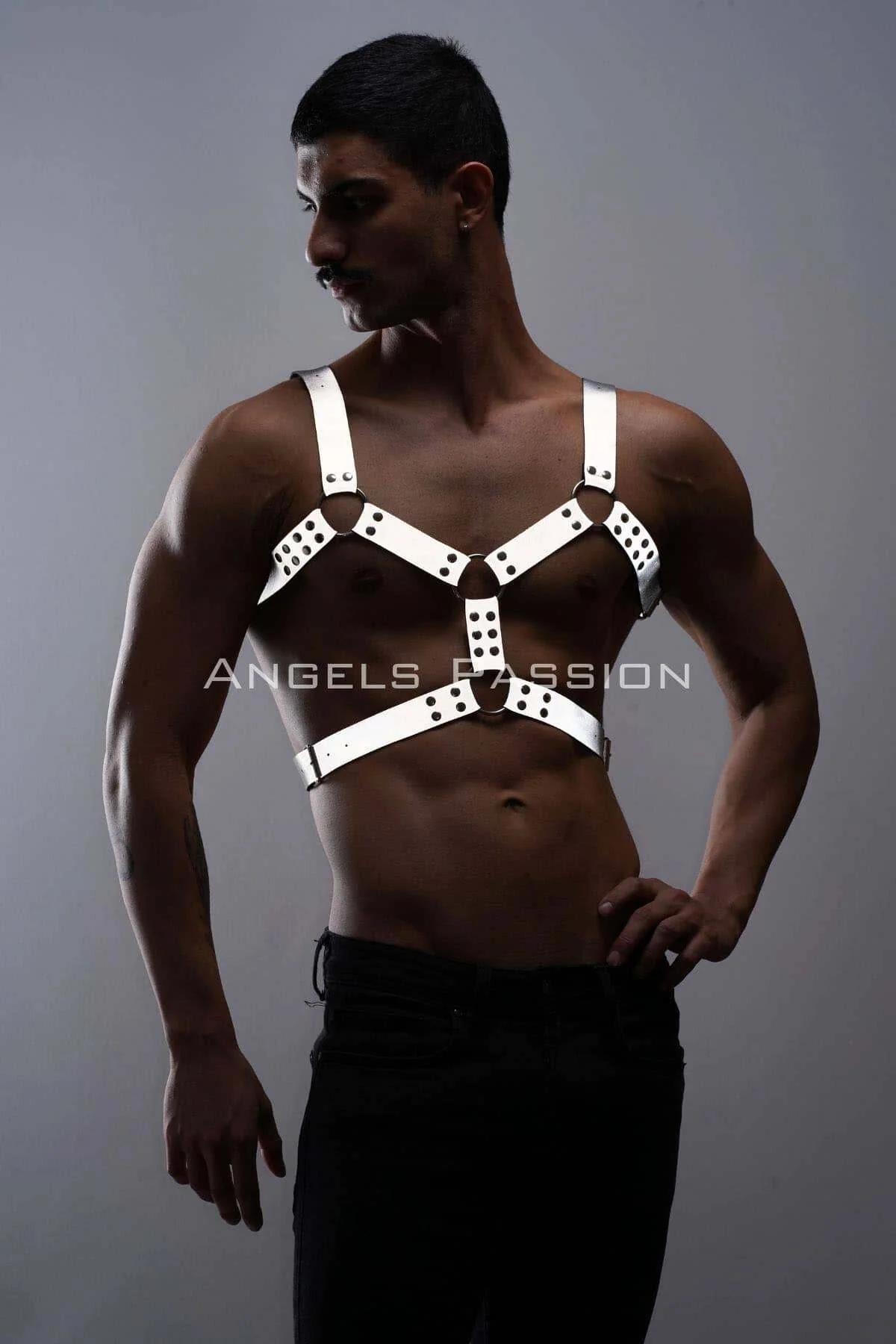 Reflective Chest Harness with O-Ring Accents