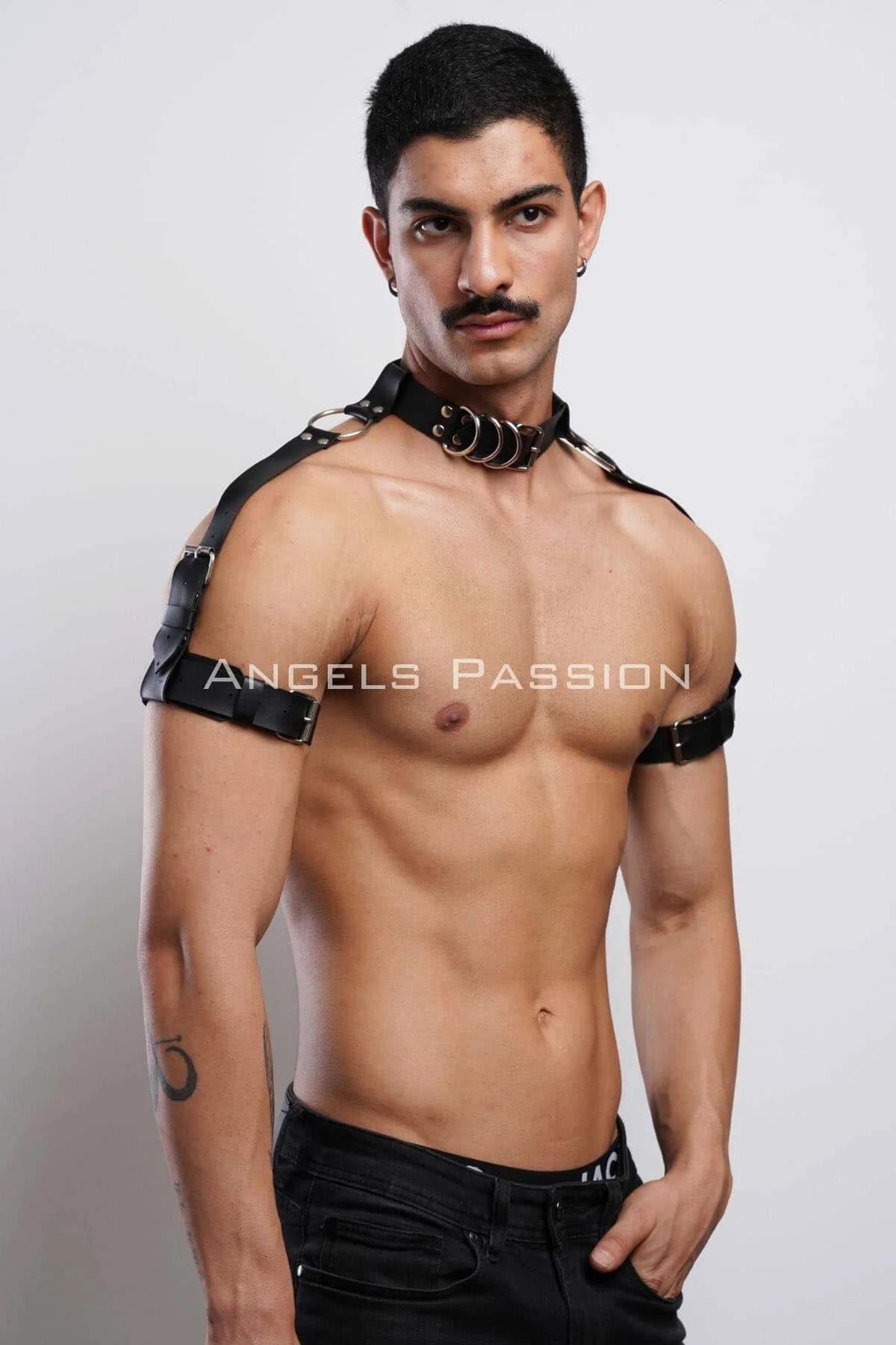 Choker & Shoulder Harness with O-Ring Accents