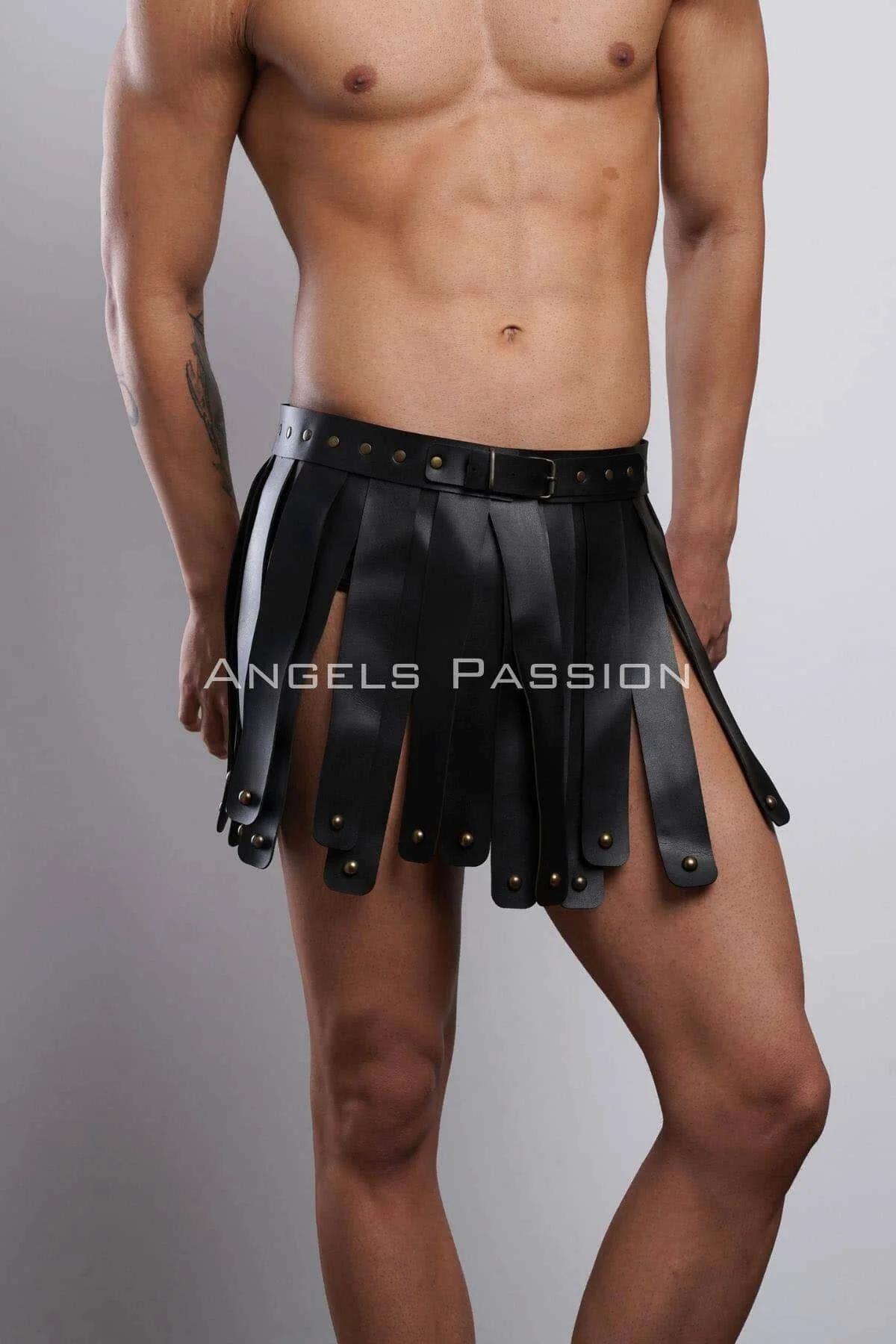 Adjustable Faux Leather Gladiator Kilt Harness