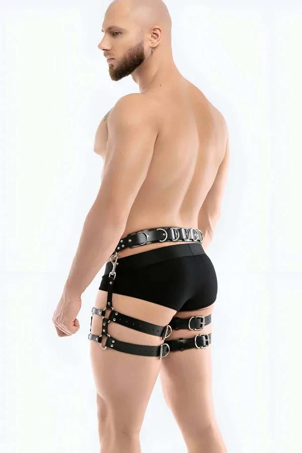Adjustable Men's Waist & Thigh Harness with Dual D-Rings