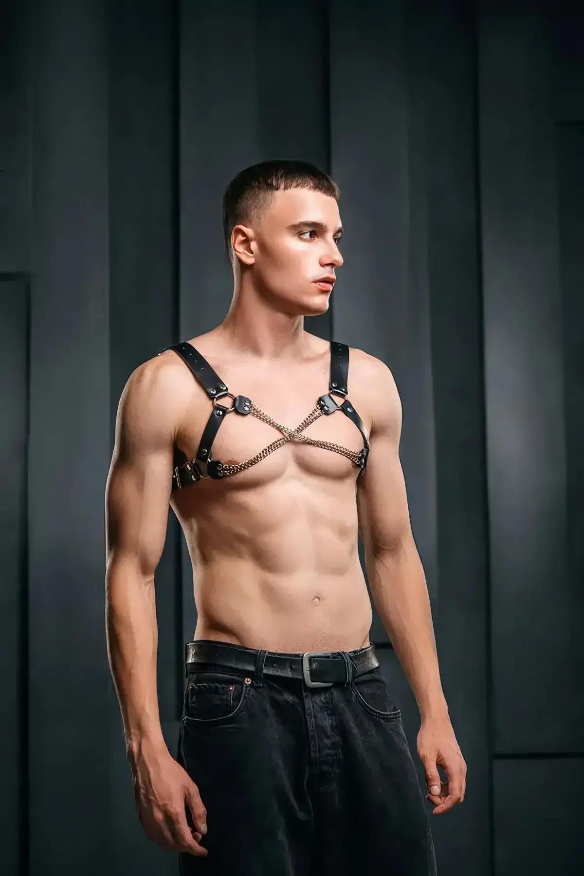 Body Harness with Chain Detail and O-Rings